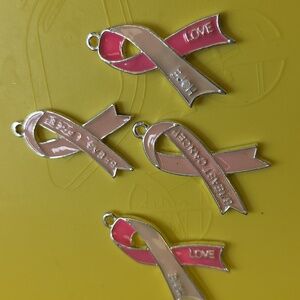 Breast cancer charms